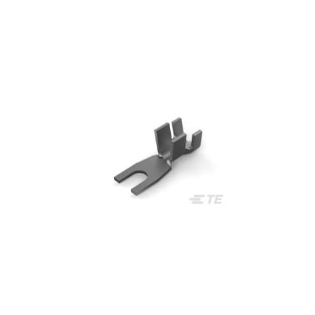 Te Connectivity Fork Terminal, #10 Stud Size, 15 mm², Bare Insulated 61855-1